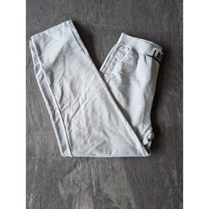 Lacoste Loungewear Mens Gray Logo Waistband Jogger Sweatpants XS